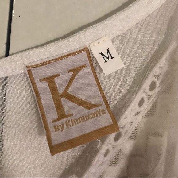 White Cold Shoulder Top with Stitching Detail - Picture 4 of 5